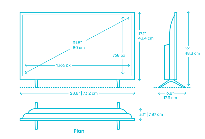 32-Inch tv measuring guide