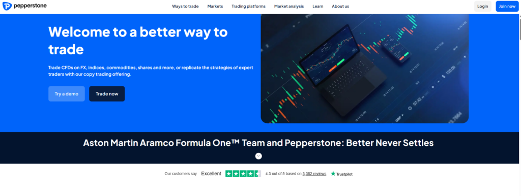 Pepperstone, CMA License No. 128 - Best for Low Spreads and Advanced Traders
