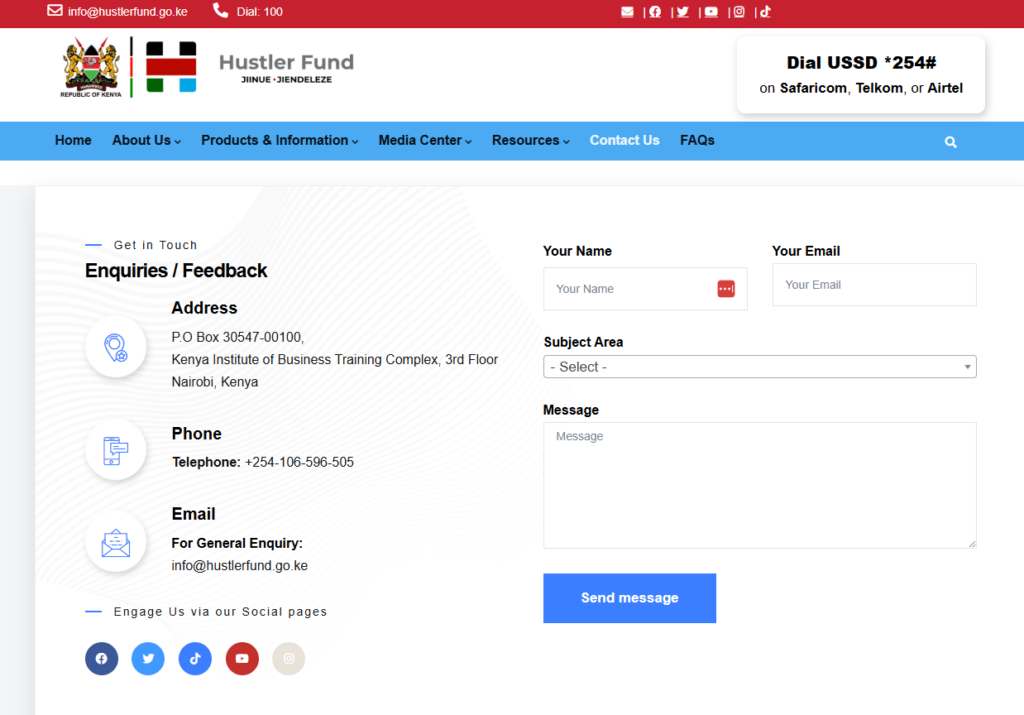 The Hustler Fund is the most accessible government loan in Kenya right now. It operates entirely on mobile and does not require collateral, a business plan document, or a bank account.