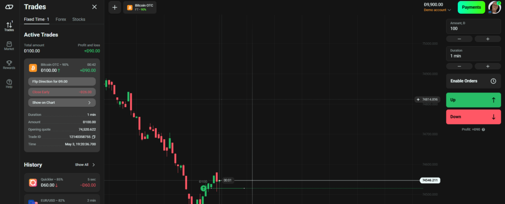 olymp trade kenya first trade